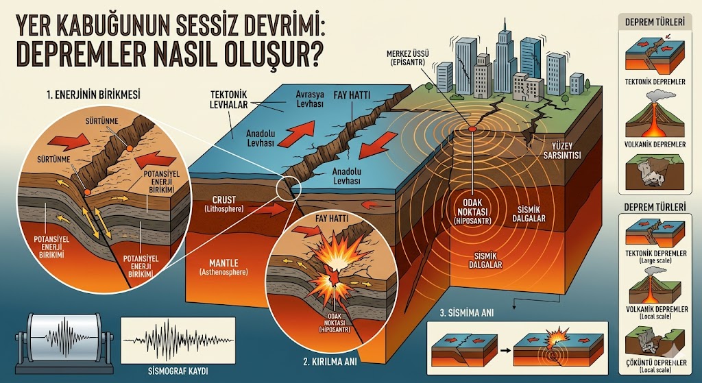Dünyamız, üzerinde güvenle bastığımız durağan bir toprak parçasından çok daha