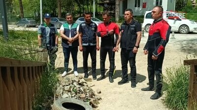 Malatya Büyükşehir Belediyesi ekipleri, Orduzu Pınarbaşı Göleti’nde su altı ve