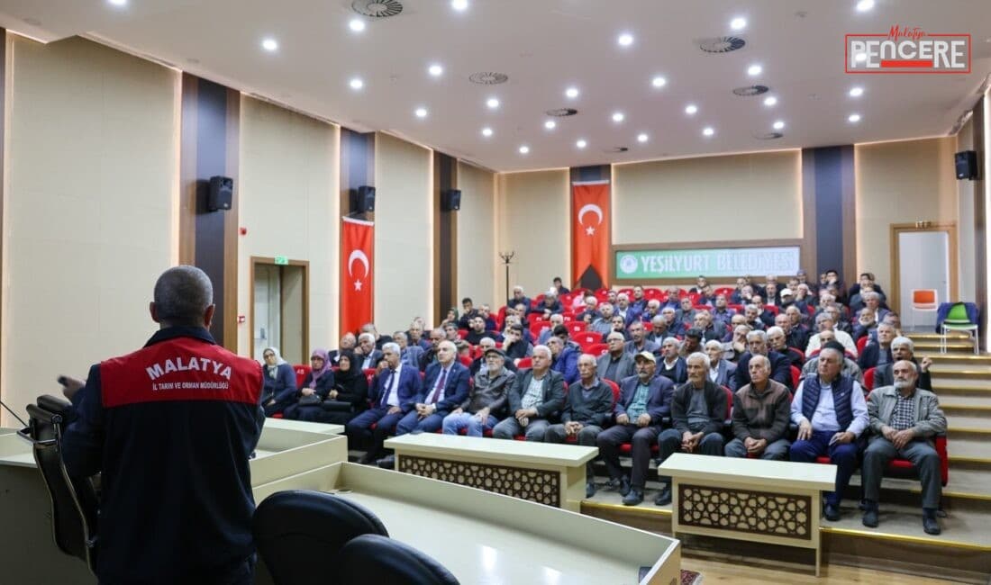 Malatya’nın Yeşilyurt ilçesinde düzenlenen toplantıda, KKYDP 17. etap kapsamında üreticilere