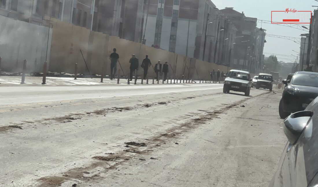 Malatya’da devam eden inşaat ve hafriyat çalışmaları nedeniyle şehir merkezindeki