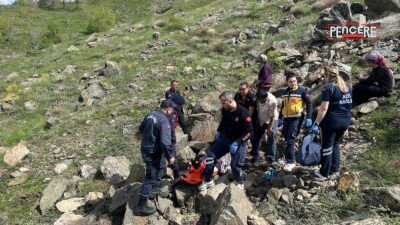 Malatya’nın Pütürge ilçesinde keçilerini otlatırken kayalıklardan düşen 80 yaşındaki kadın,