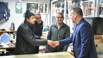 MAGİNDER Başkanı Salih Karademir, Akpınar Esnaf Çarşısı’nda esnafın yüksek kira