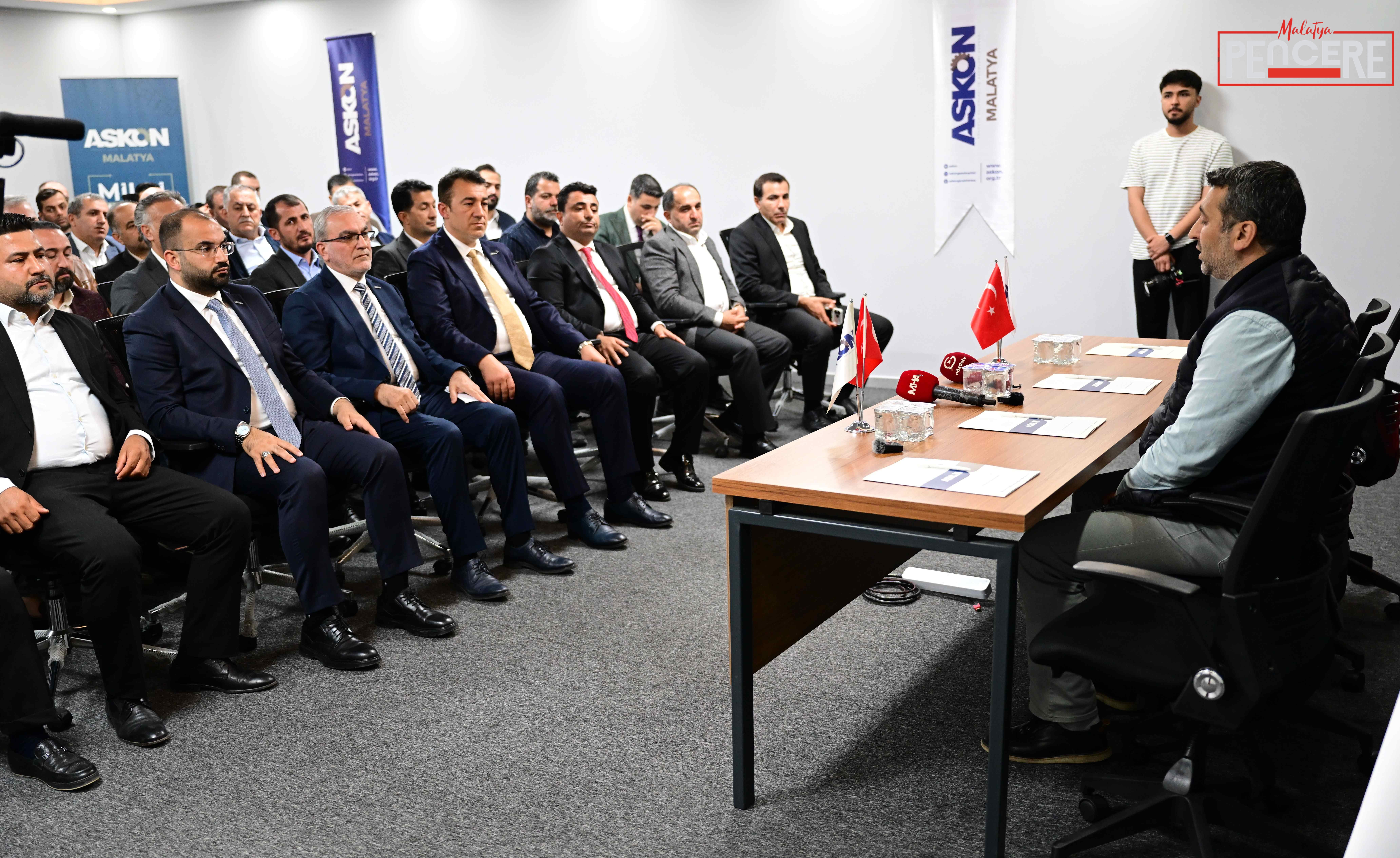 ASKON Malatya Şubesi’nde gerçekleştirilen genel kurul ve devir teslim programında