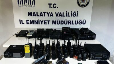 Malatya’da amatör telsizlerle emniyet frekansına sızan ve kamuya açık alanlarda