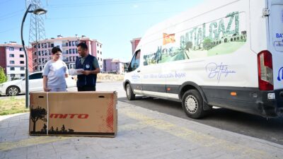 Battalgazi Belediyesi, “Başarının Ödülü Bizden” projesi kapsamında sosyal destek alan