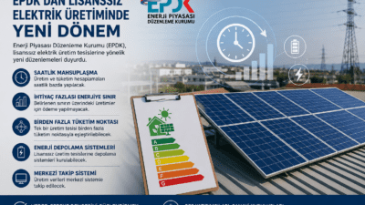 Enerji Piyasası Düzenleme Kurumu (EPDK), lisanssız elektrik üretim tesislerine yönelik