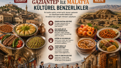 Gaziantep ile Malatya arasındaki kültürel benzerlikler, iki şehrin tarih, mutfak,