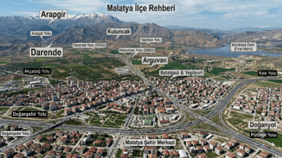 Doğu Anadolu’nun göz bebeği Malatya’nın 13 ilçesi hakkında merak edilen