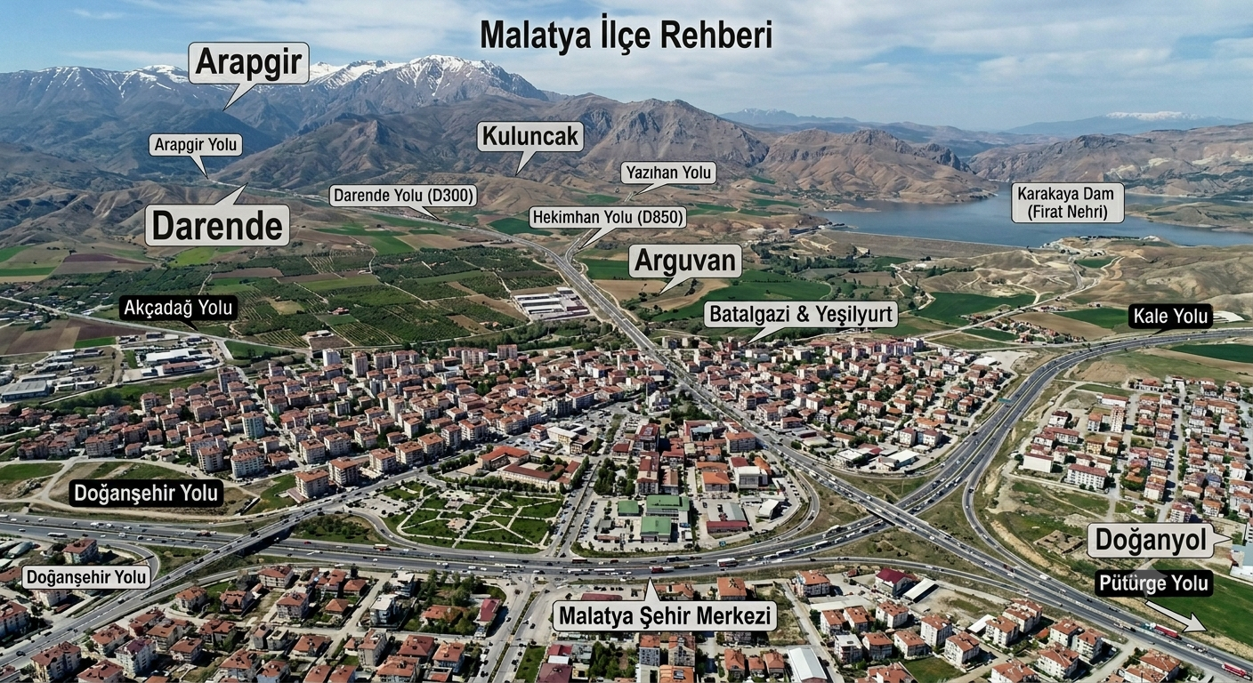Doğu Anadolu’nun göz bebeği Malatya’nın 13 ilçesi hakkında merak edilen