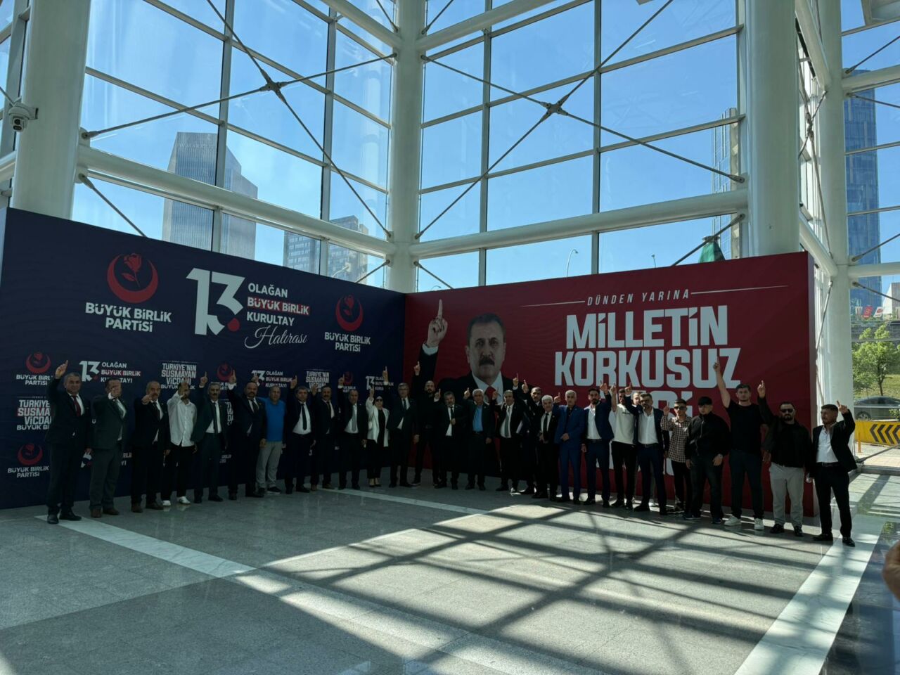 Büyük Birlik Partisi’nin (BBP) Ankara ATO Congresium’da düzenlenen 13. Olağan