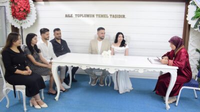 Malatya’da evlilik tarihlerinin akılda kalıcı ve özel olmasını isteyen çiftler,