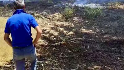 Darende Gökyar Mahallesi'nde çıkan arazi yangını itfaiye ekiplerinin müdahalesiyle kontrol