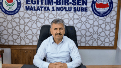 Eğitim-Bir-Sen Malatya 1 No'lu Şube Başkanı Hüseyin Söylemez, 2025-2026 eğitim
