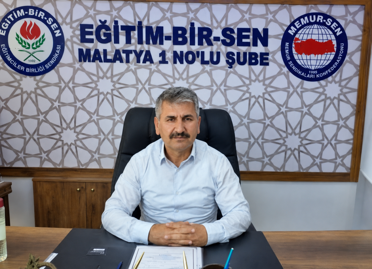 Eğitim-Bir-Sen Malatya 1 No'lu Şube Başkanı Hüseyin Söylemez, 2025-2026 eğitim