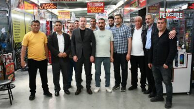 MAGİNDER Başkanı Salih Karademir, Ankara Çarşısı esnafını ziyaret ederek kira