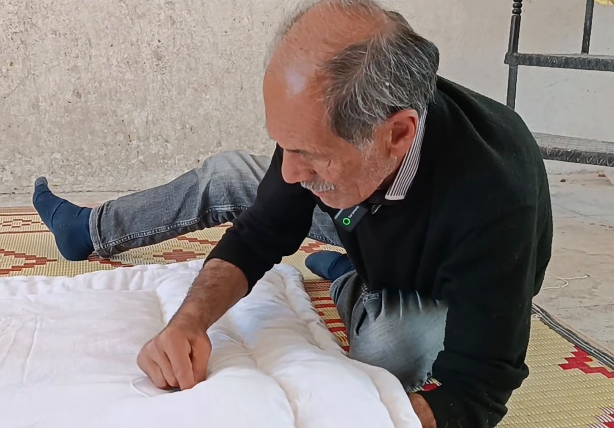 Malatya’nın Darende ilçesinde 58 yıldır yorgancılık yapan 70 yaşındaki Hanifi