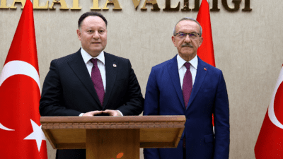 KKTC Cumhuriyet Meclisi Başkanı Dr. Ziya Öztürkler, Malatya Valisi Seddar