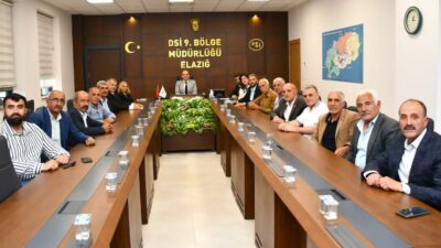 Battalgazi ilçesindeki mahalle muhtarlarından oluşan heyet, DSİ 9. Bölge Müdürü