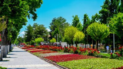 Malatya Büyükşehir Belediyesi, kent genelinde yürüttüğü peyzaj çalışmaları kapsamında parklar,