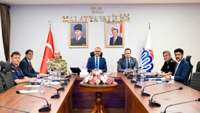 Malatya Valisi Seddar Yavuz başkanlığında gerçekleştirilen İl Güvenlik, Asayiş ve