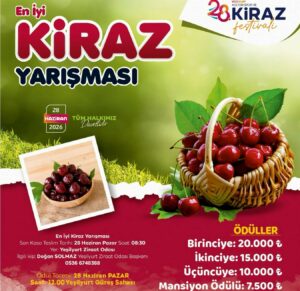 28. Yeşilyurt Kültür, Spor ve Kiraz Festivali kapsamında düzenlenecek “En