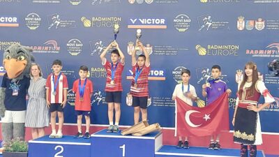 Malatya’nın genç badminton yeteneği Kerem Eren Çelik, Sırbistan’da düzenlenen uluslararası