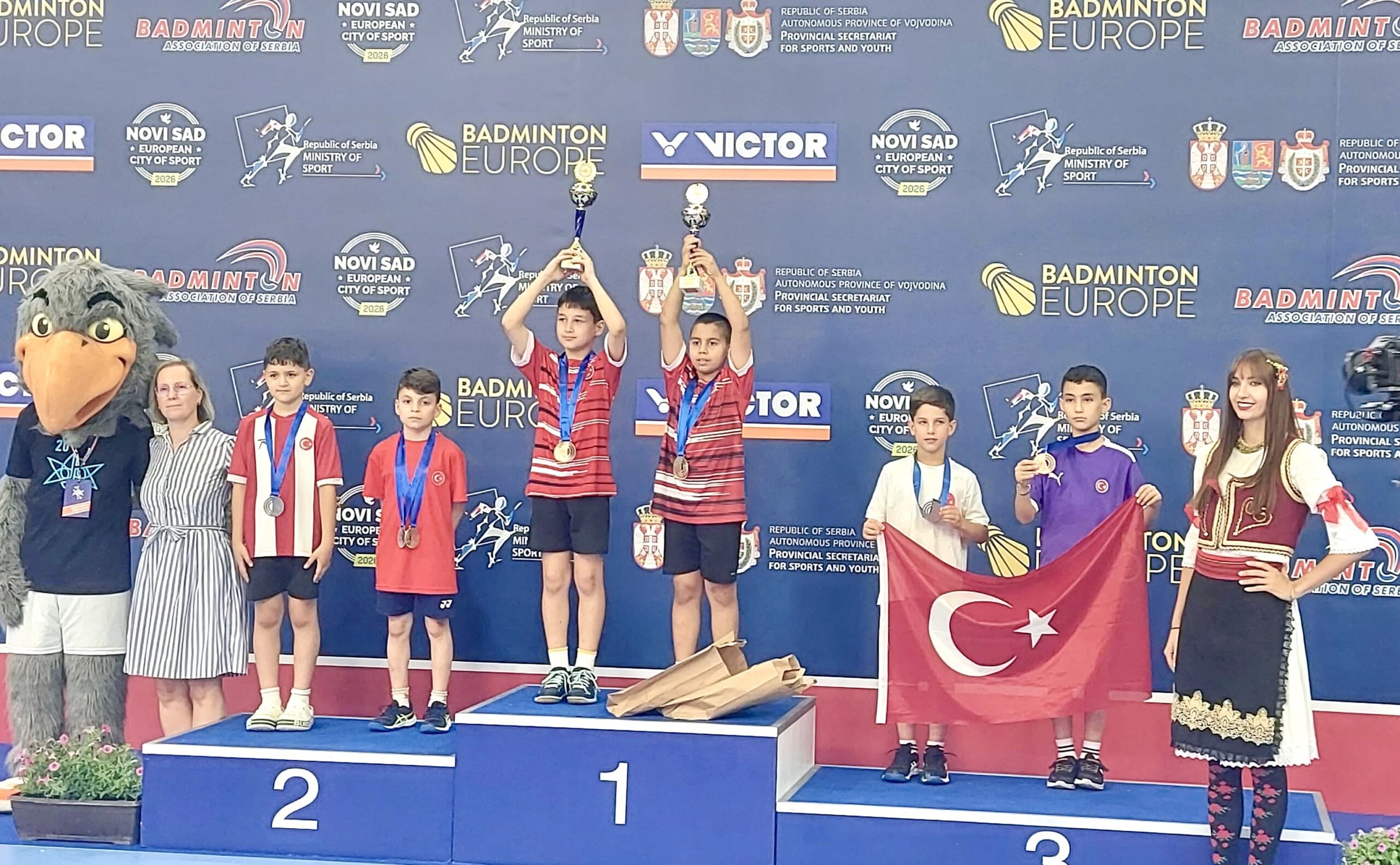 Malatya’nın genç badminton yeteneği Kerem Eren Çelik, Sırbistan’da düzenlenen uluslararası