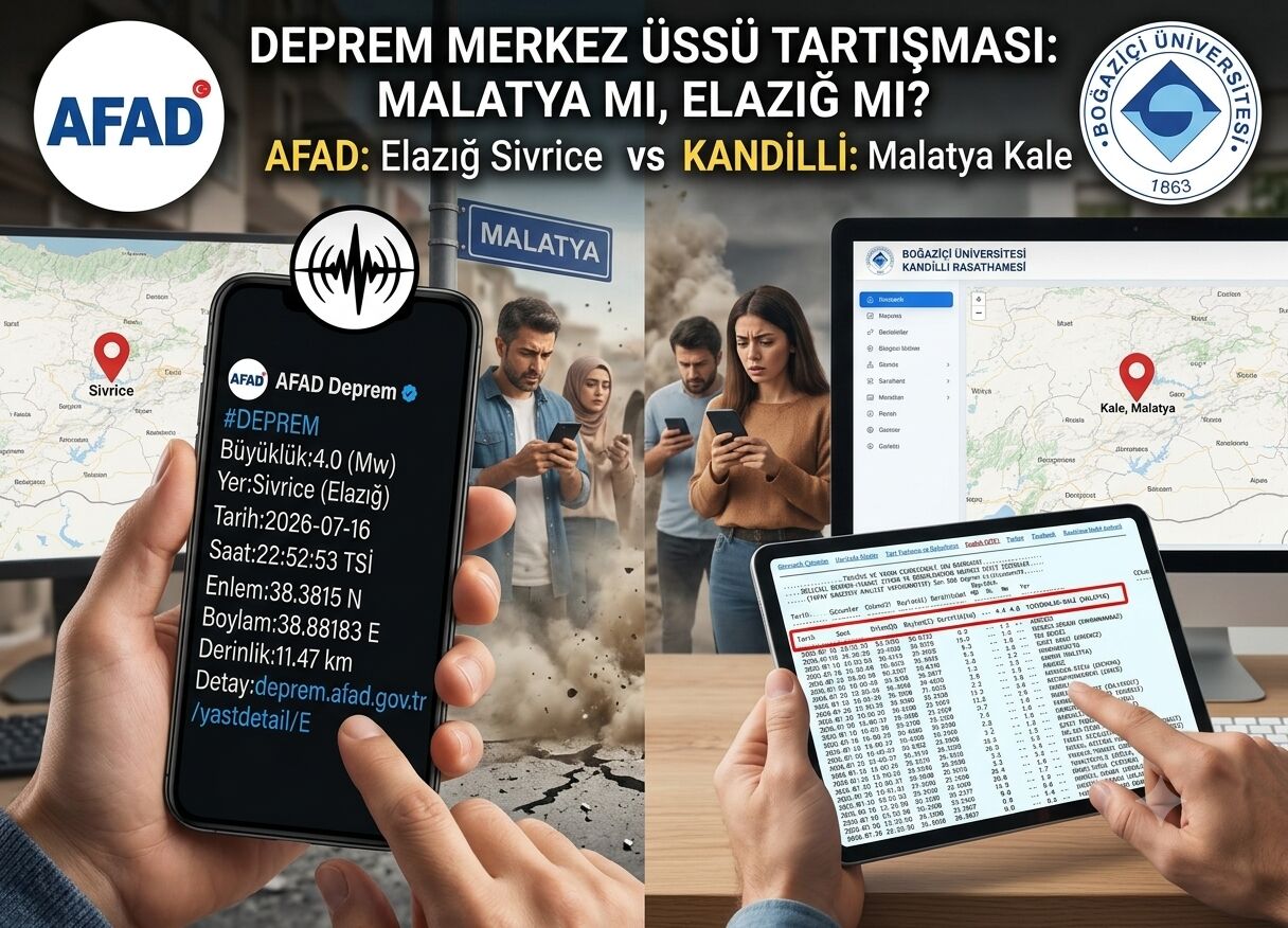 Malatya ve çevre illerde panik yaratan 4.0 büyüklüğündeki deprem, AFAD