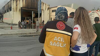 Malatya’da toplu taşıma hizmetlerini yürüten MOTAŞ’a ait bakım atölyesinde çıkan