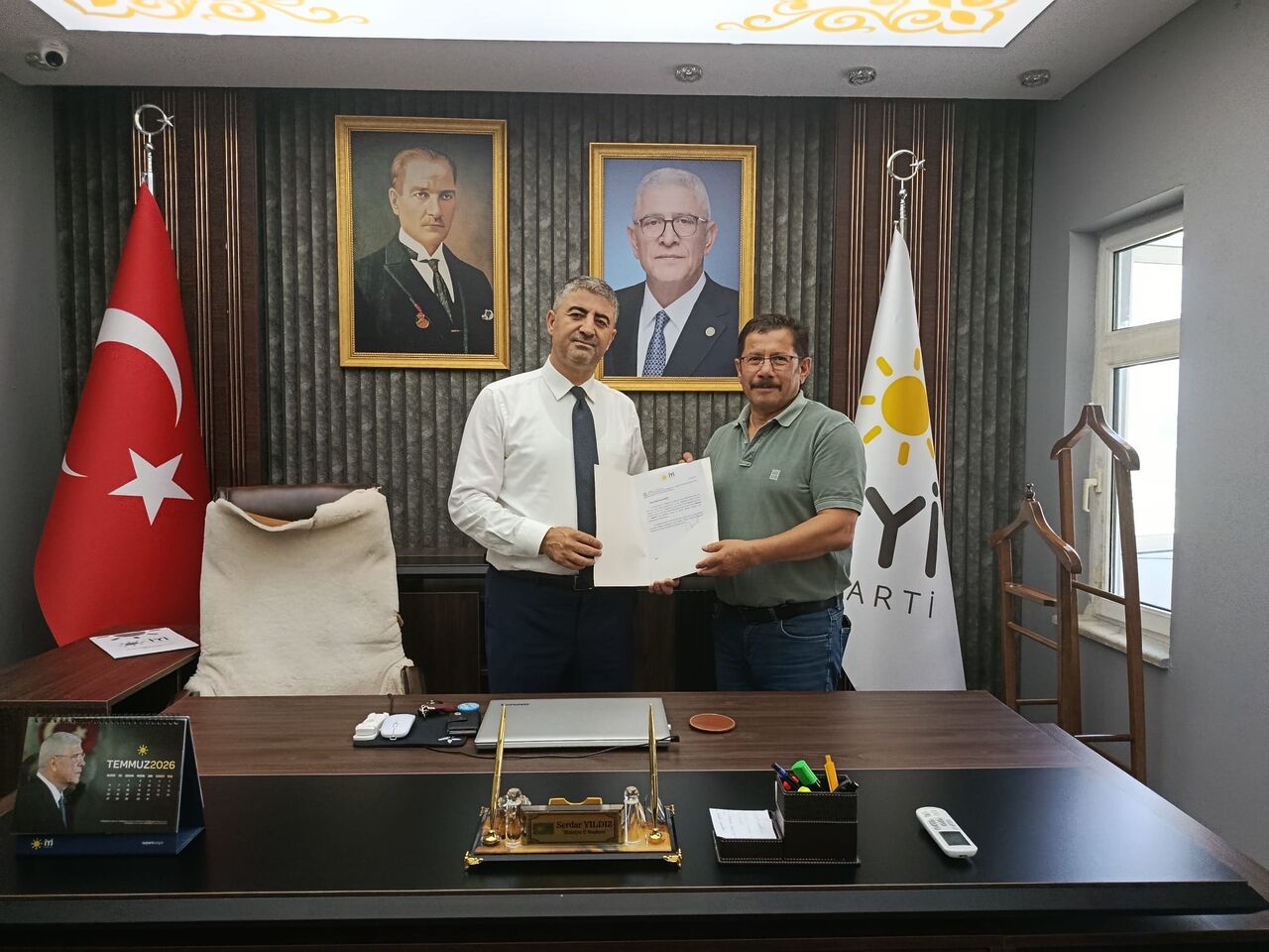 İYİ Parti Genel Merkezinin kararıyla Darende İlçe Başkanlığı görevine yeniden