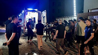 Malatya'da bir konut projesinin şantiyesinde çalışan 29 yaşındaki işçi, kaldığı