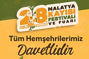 Malatya Büyükşehir Belediyesi ile Malatya Valiliği iş birliğinde düzenlenecek 28.