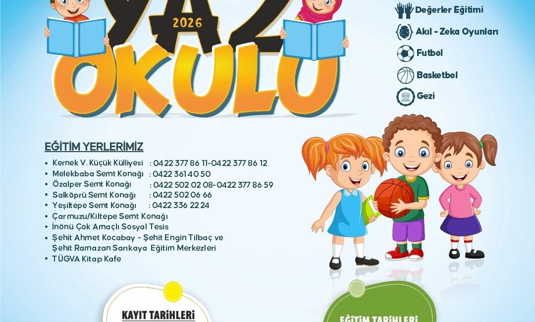 Dolu Dolu Yaz Okulu Programı Başlıyor Malatya Büyükşehir Belediyesi, İl Milli Eğitim Müdürlüğü, İl Müftülüğü ve