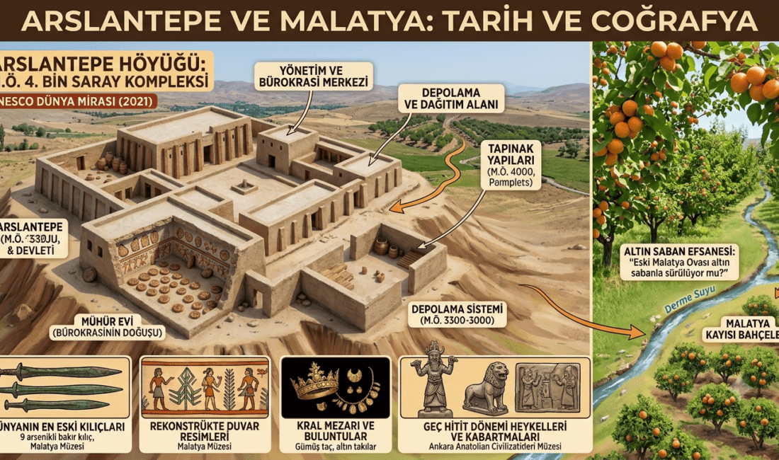 UNESCO Dünya Mirası Listesi’nde yer alan Malatya Arslantepe Höyüğü, dünyanın