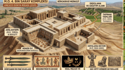 UNESCO Dünya Mirası Listesi’nde yer alan Malatya Arslantepe Höyüğü, dünyanın