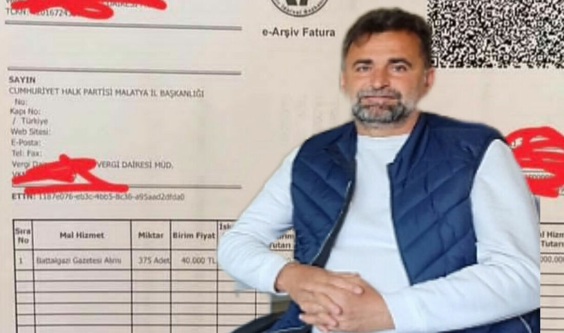 CHP Malatya İl Başkanı Hakan Satılmış’ın "18 milyonluk fatura bulduk"