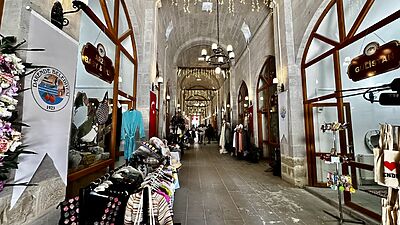 Malatya'nın Darende ilçesinde yaklaşık 300 yıllık Yusuf Paşa Bedesteni, restorasyon