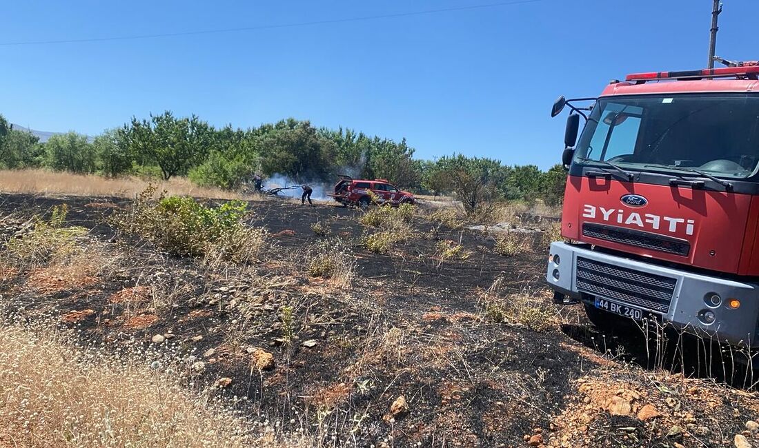 Malatya Doğanşehir’de Korkutan Yangın Malatya’nın Doğanşehir ilçesinde çıkan ve rüzgarın etkisiyle büyüyen ot yangını,