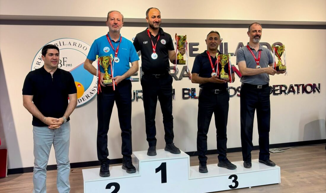 Malatyalı Bilardocu Ömer Faruk Serçe Türkiye Şampiyonu Oldu Ankara'da düzenlenen Türkiye 3 Bant Bilardo C Kategorisi 1. Etap
