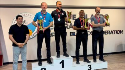 Malatyalı Bilardocu Ömer Faruk Serçe Türkiye Şampiyonu Oldu Ankara'da düzenlenen Türkiye 3 Bant Bilardo C Kategorisi 1. Etap