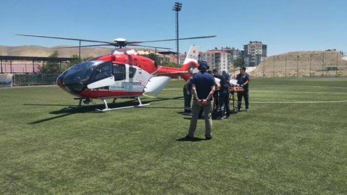 Malatya'nın Darende ilçesinde meydana gelen iş kazasında parmağı kopan 28