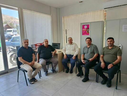 Saadet Partisi Hatay Milletvekili Necmettin Çalışkan, memleketi Darende'de gerçekleştirdiği ziyaretlerde