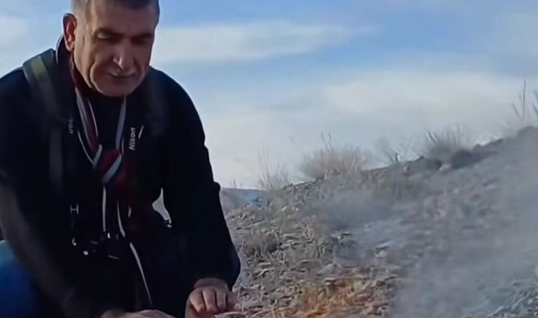 Malatya'nın Darende ilçesinde doğa fotoğrafı çekmek için çıktığı dağlık alanda