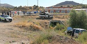 Malatya'nın Hekimhan ilçesinde Arguvan kavşağında iki aracın çarpışması sonucu meydana