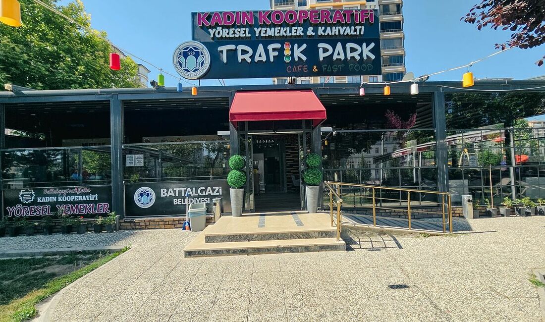 Battalgazi Belediyesi Kadın Kooperatifi, Tandoğan Mahallesi'ndeki Trafik Park Sosyal Tesisleri'nde