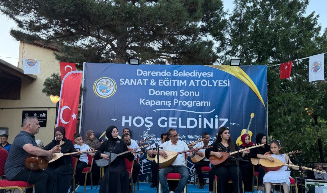 Darende Belediyesi Sanat ve Eğitim Atölyesi'nin dönem sonu programı, restore